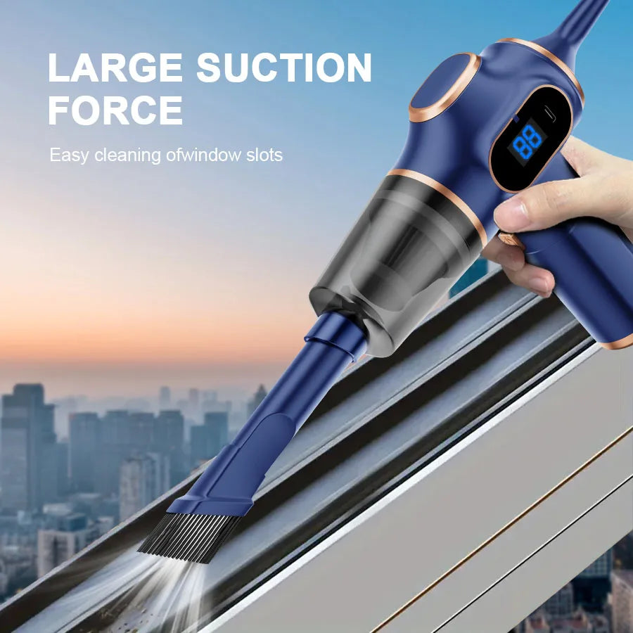 Portable Wireless Car & Home Vacuum Cleaner – High-Power Mini Cleaner for Sofa, Carpet & Office