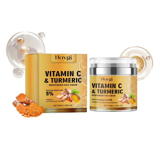 Hoygi Radiance Boost Cream – Vitamin C & Turmeric for Dullness, Spots & Wrinkles