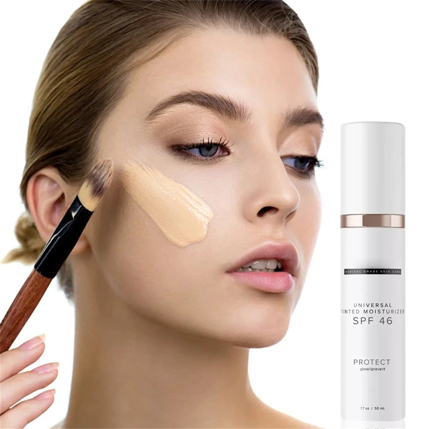 SPF46 Tinted Face Cream – Hydrating, Anti-Aging & Firming Sunscreen