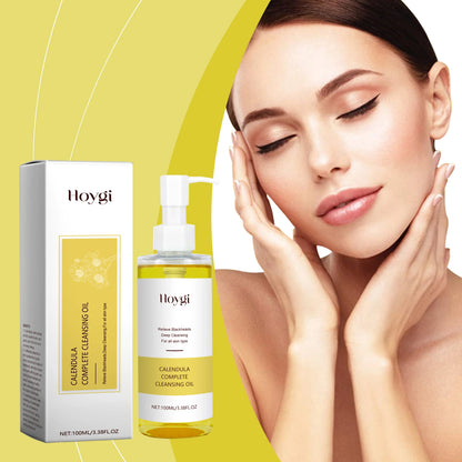 Hoygi Calendula Cleansing Oil Gentle Makeup Remover and Hydrating Cleanser, 100ml