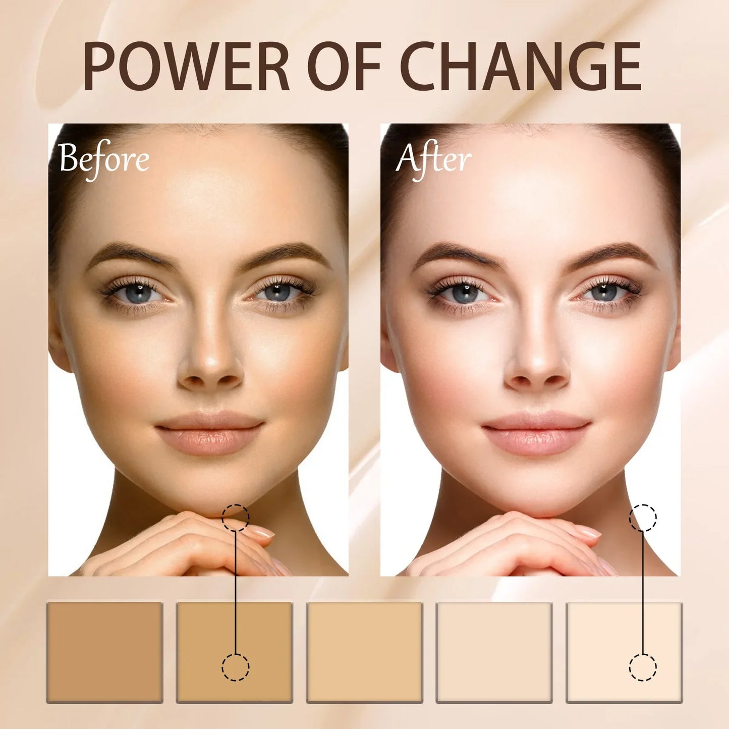 Oil-Control Liquid Concealer Foundation 30ml High Coverage & Hydrating
