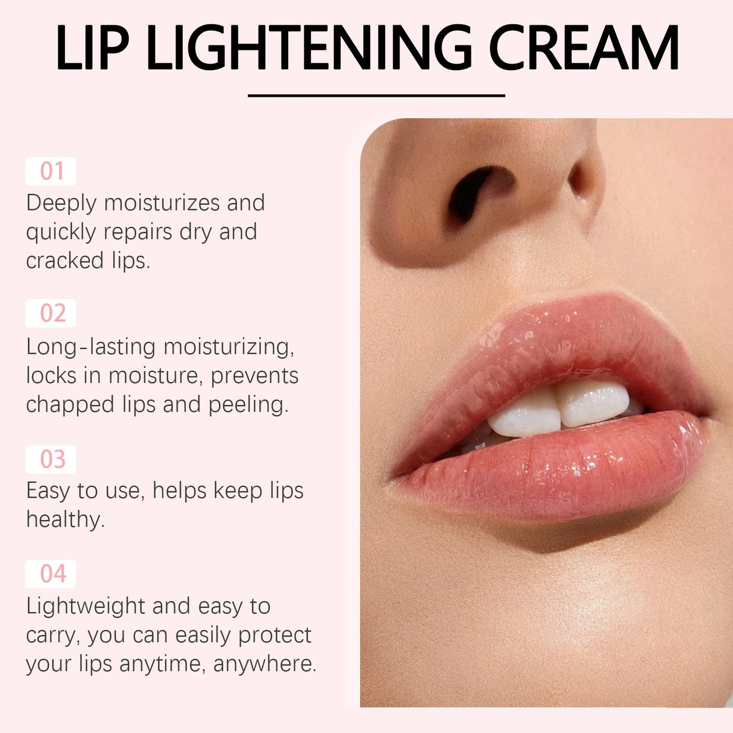 EelHope Lightening Lip Cream Moisturize, Repairing and with Hydrating Care, 30g