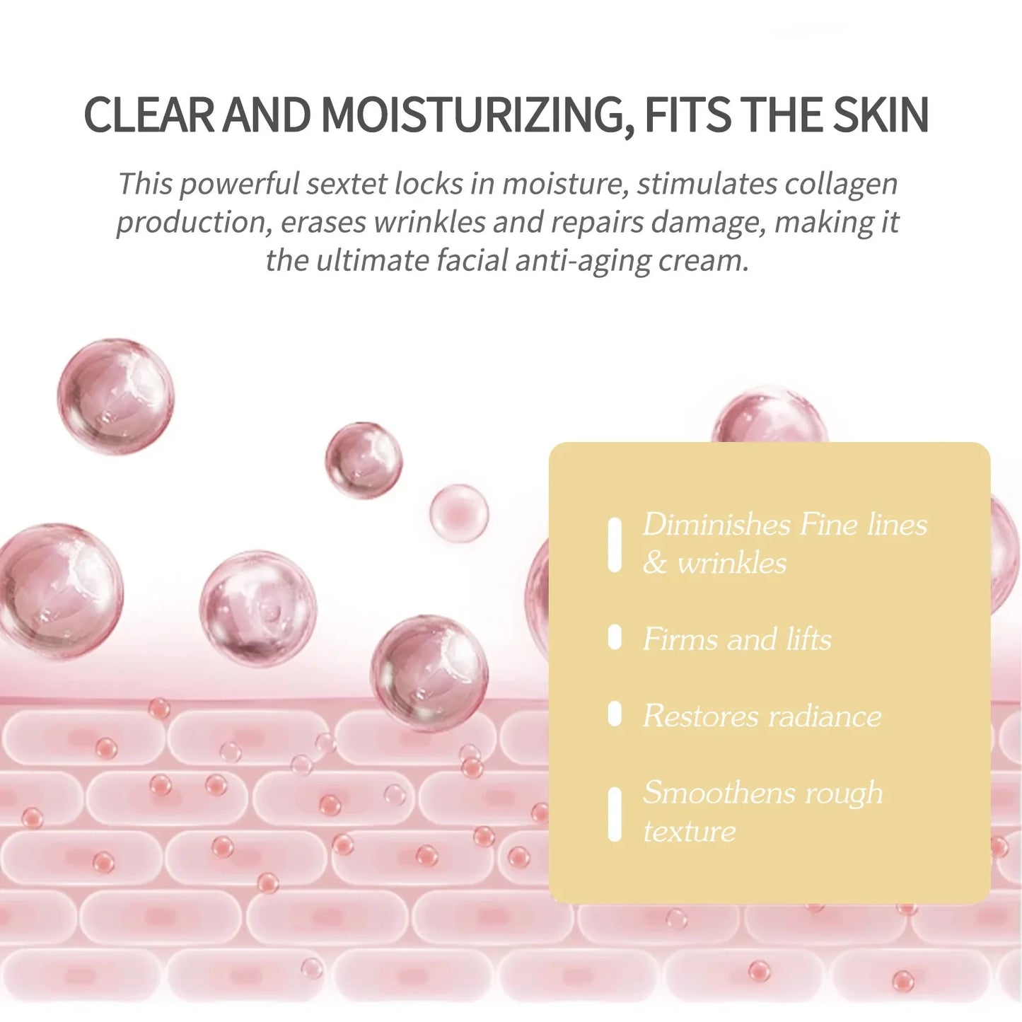Firming & Hydrating Face Cream Anti-Wrinkle Care for All Skin Types
