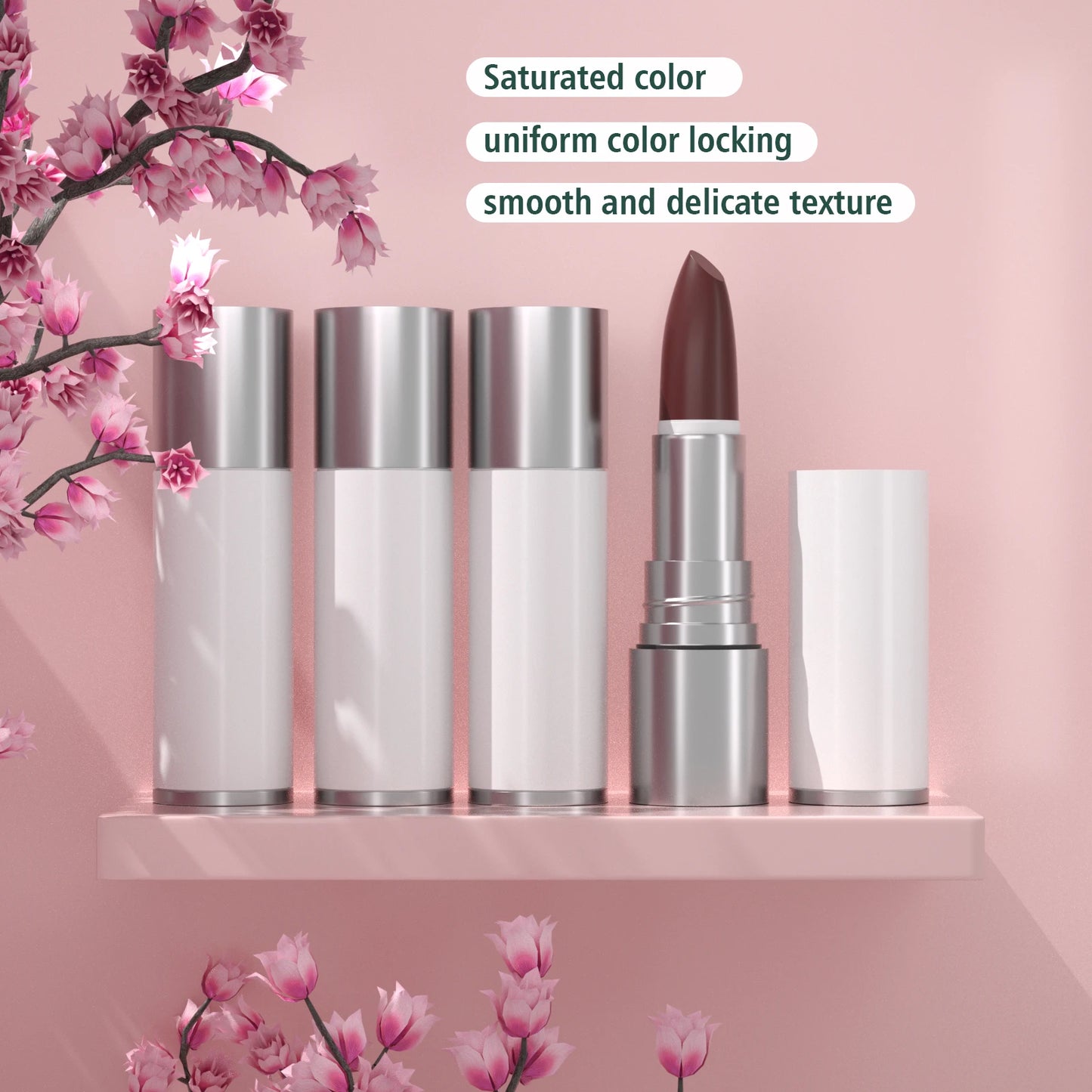 Séfralls 4-Piece Matte Lip Stain Set Long-Lasting, Rich Pigment, Smudge-Proof