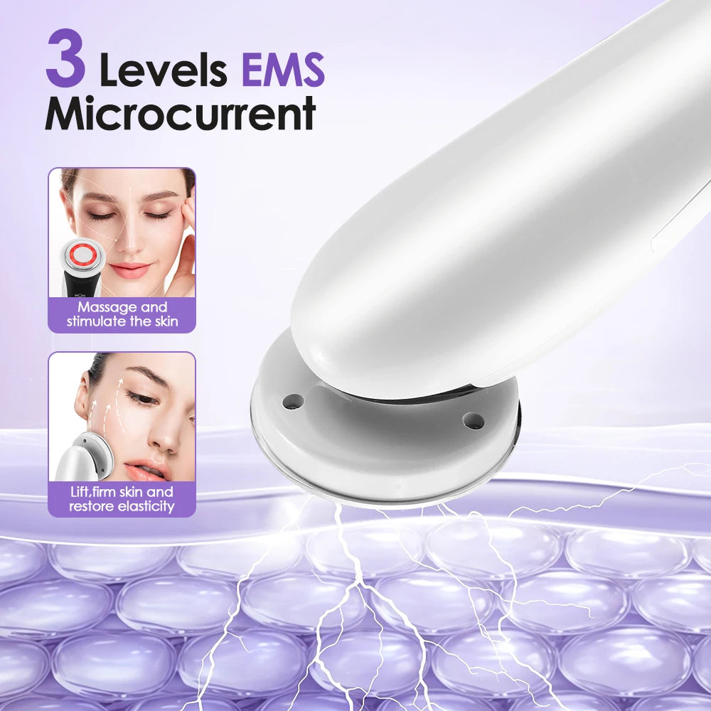 New 7-in-1 EMS Face Lift Device LED Light Heated Massager for Skin Tightening and Wrinkles
