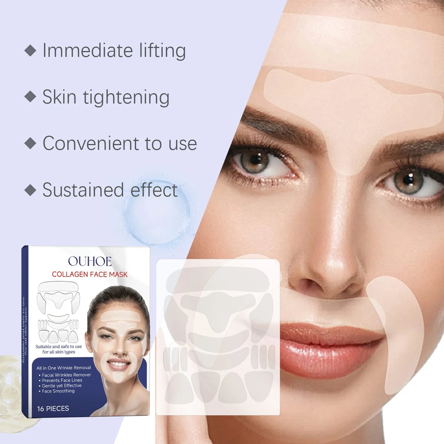 OUHOE Collagen Face Mask 16pcs Box