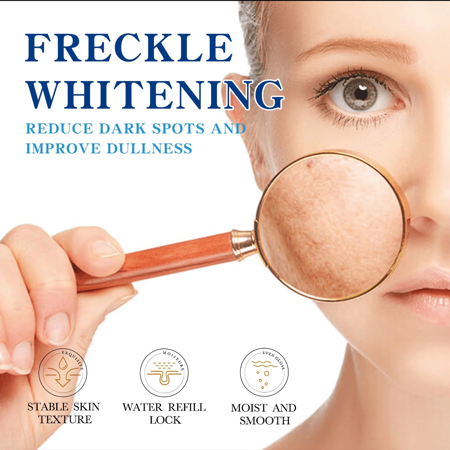 OUHOE Whitening Freckle Essence Cream Brightening, Spot-Reducing and Hydrating, 50g