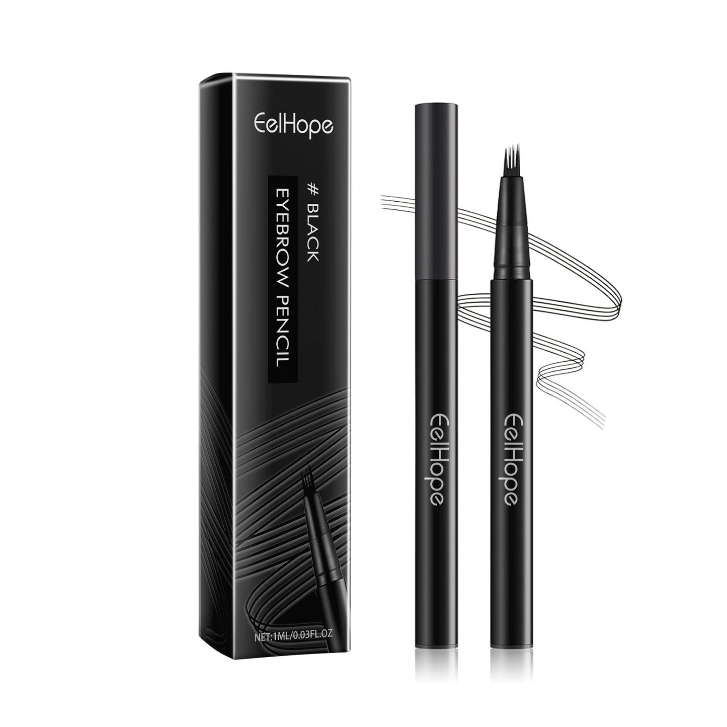 Natural Hair-Like Strokes Fine fork tip creates precise, realistic brow strokes