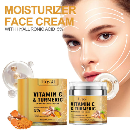 Hoygi Radiance Boost Cream – Vitamin C & Turmeric for Dullness, Spots & Wrinkles