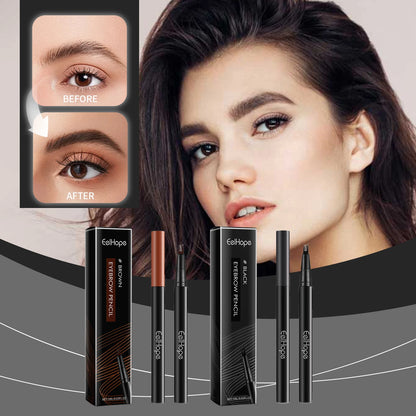Natural Hair-Like Strokes Fine fork tip creates precise, realistic brow strokes