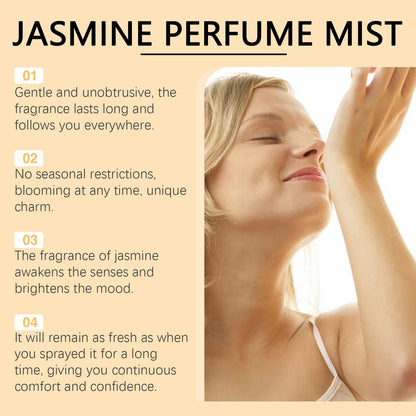 Roxelis Jasmine Perfume mist Body Spray Refreshing, Long-Lasting and 100ml