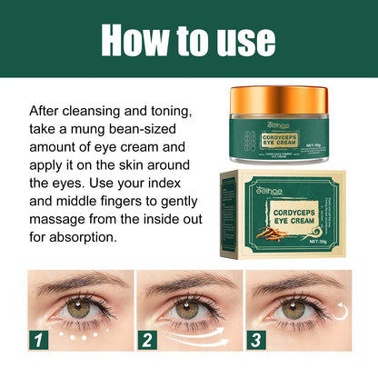 Cordyceps-Infused Formula Nourishes and the revitalizes delicate under-eye skin