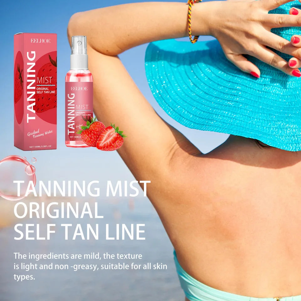 Natural Sunless Tanning Spray – Face & Body, Quick-Dry, 100ml