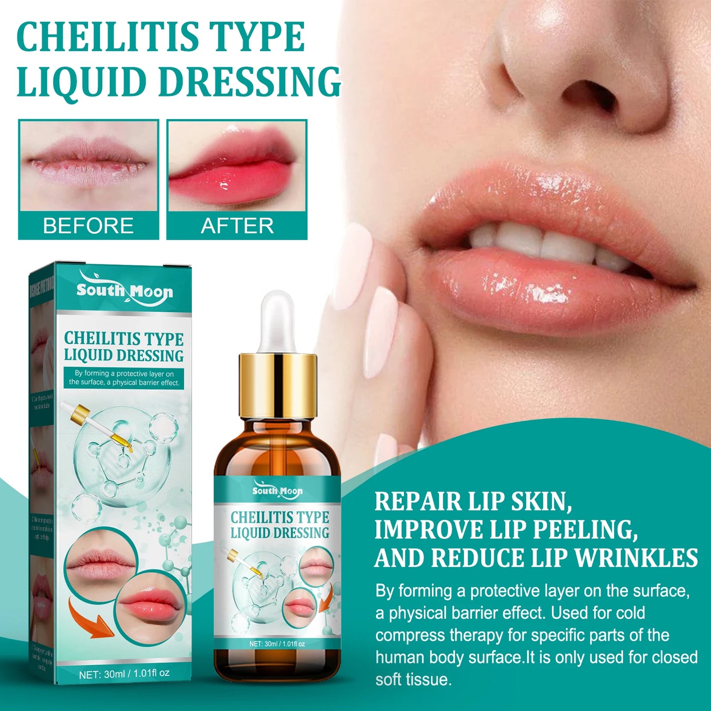 South Moon Cheilitis Relief Lip Serum Soothes, Repairs and Hydrates