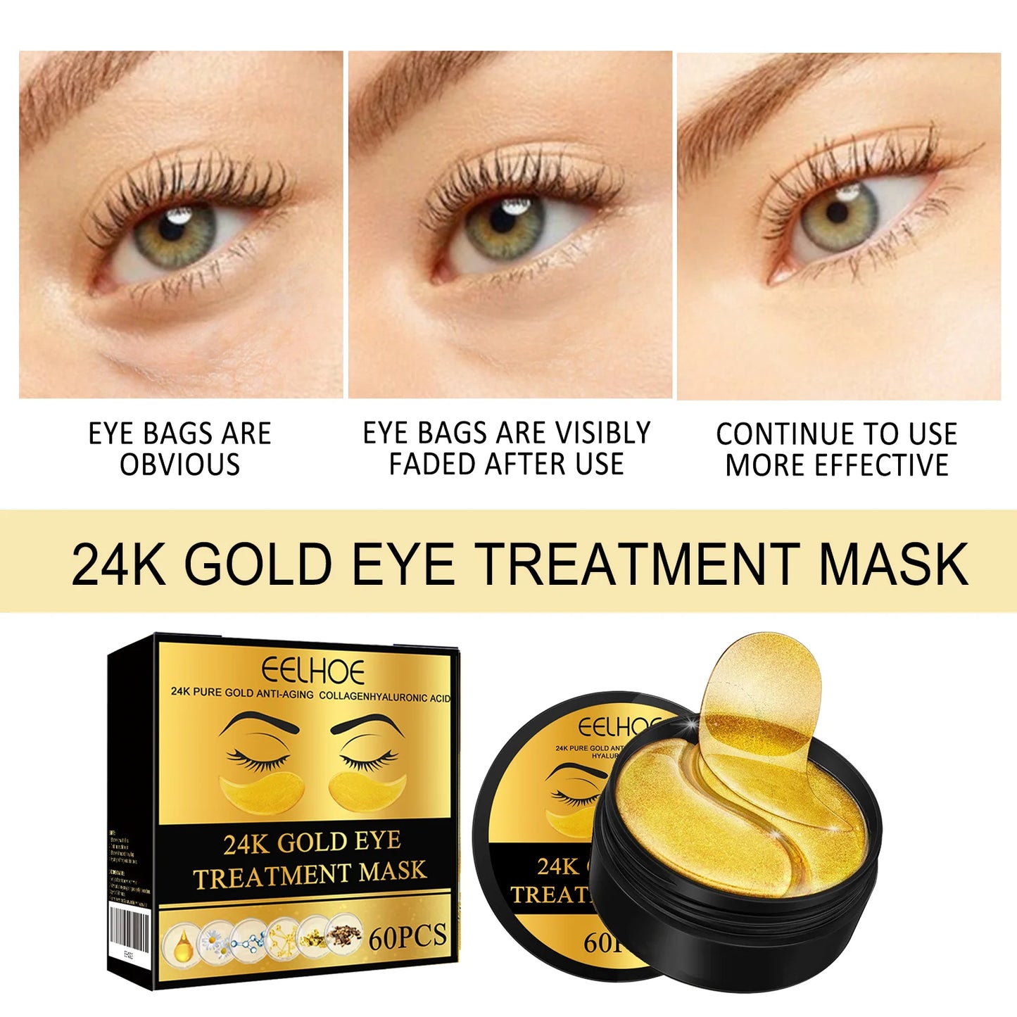 Powerful Anti-Aging Formula Enriched with 24K Gold, Hyaluronic Acid & Collagen