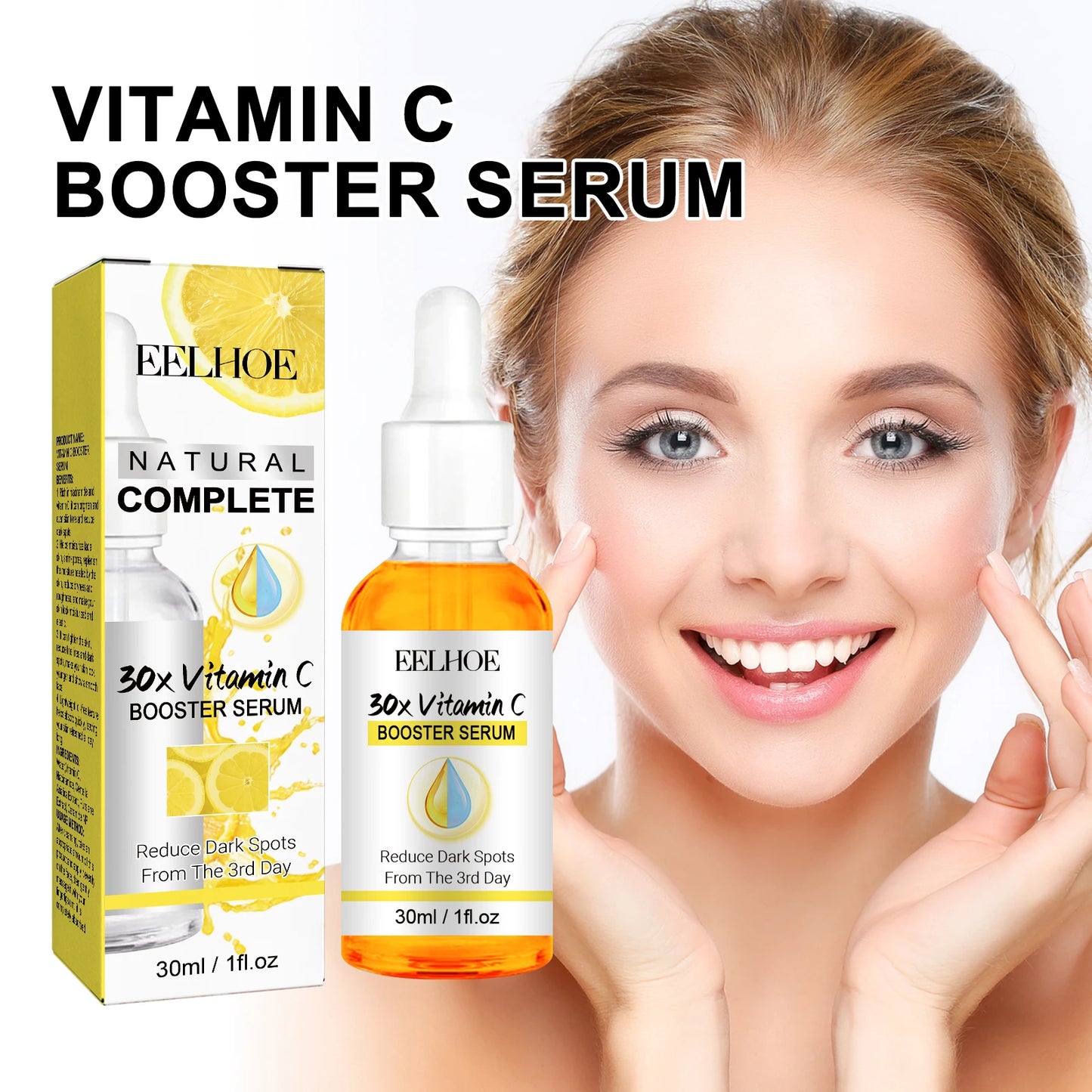 Vitamin C Essence with Niacinamide 30ml with Natural Complete 30X Vitamin C Booster Serum