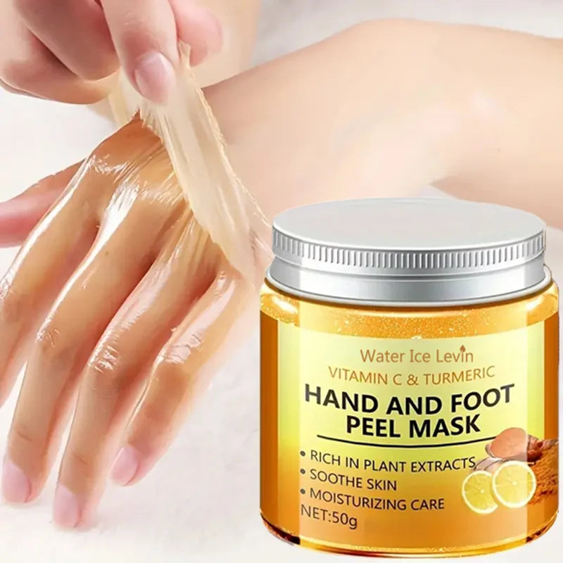 Vitamin C, Turmeric Hand& Foot Peel Mask Exfoliating, Brighten & Nourishing, 50g