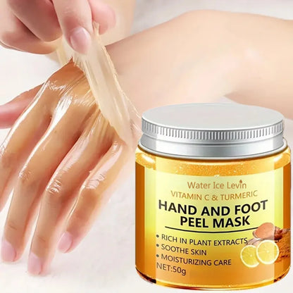 Vitamin C, Turmeric Hand& Foot Peel Mask Exfoliating, Brighten & Nourishing, 50g