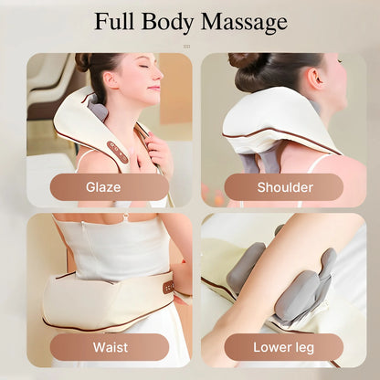 Cordless Neck & Shoulder Massager with Heat – Deep Tissue Pain Relief
