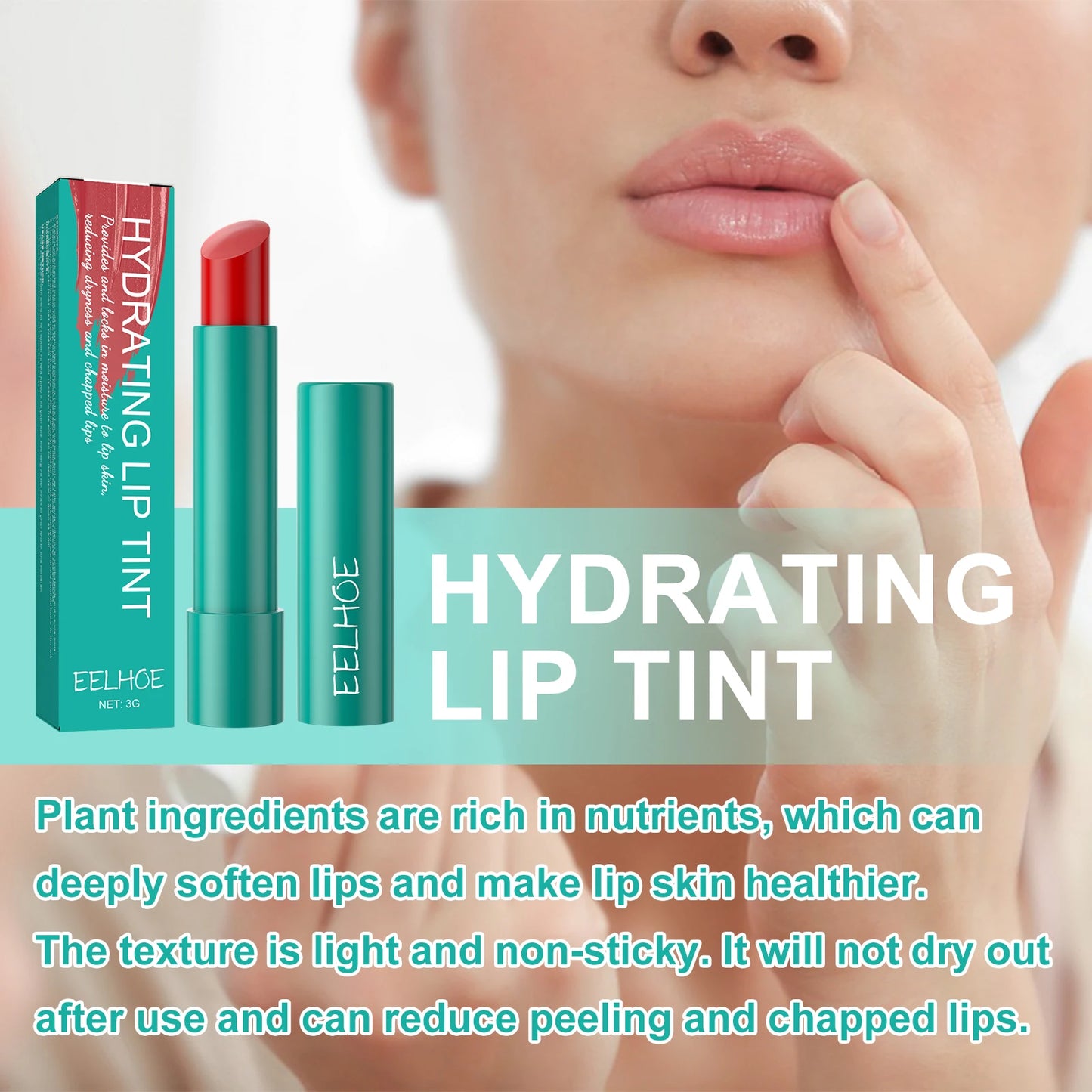 EELHOE Warm Siena Hydrating Lip Gloss Nourishing, Shiny, and Smooth Finish