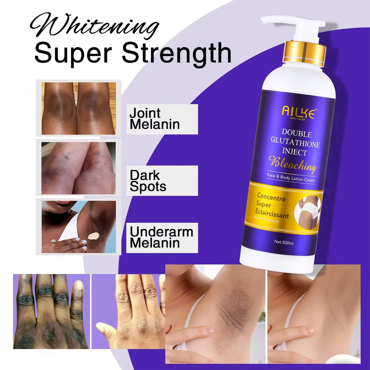 AILKE Glutathione Body Lotion 500ml