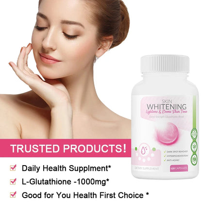 Glutathione 90,000mg Capsules – Skin Brightening & Anti-Aging, 120ct