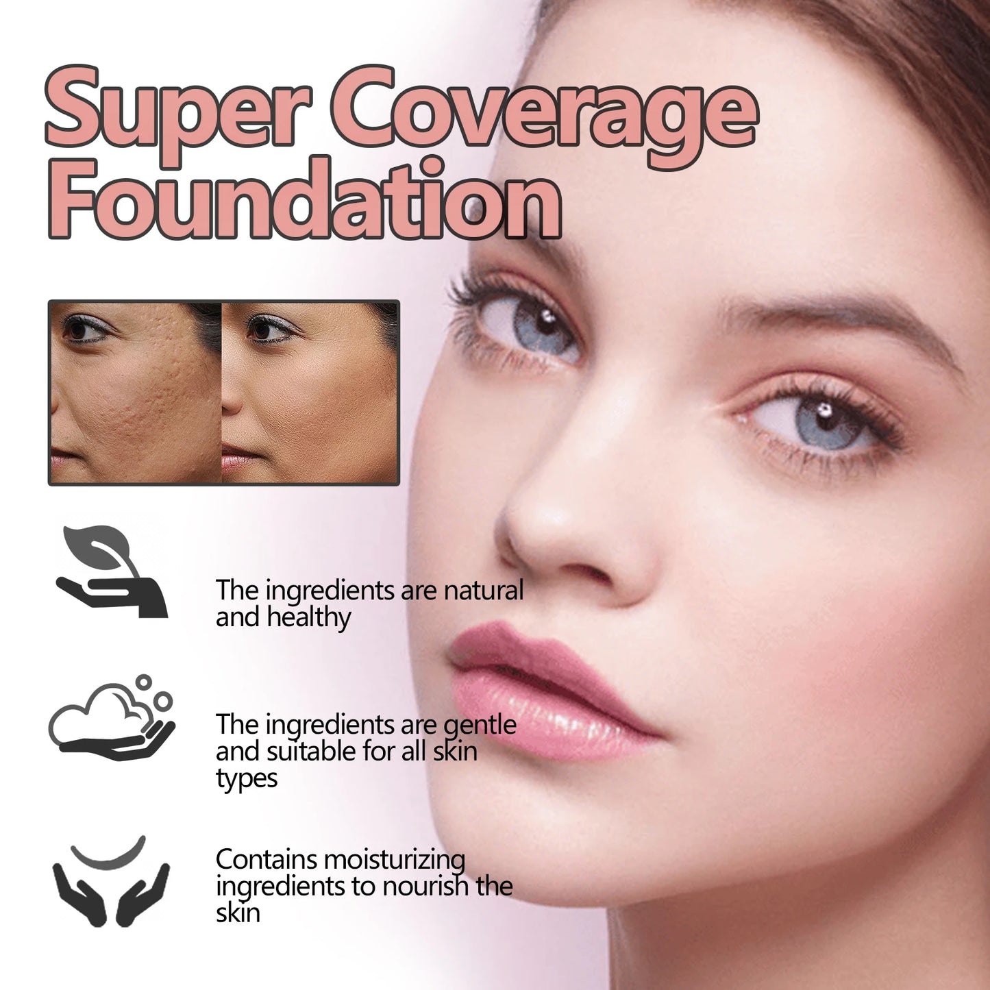 EELHOE High-Coverage Concealer Hydrating, Brightening & Long-Lasting 35g