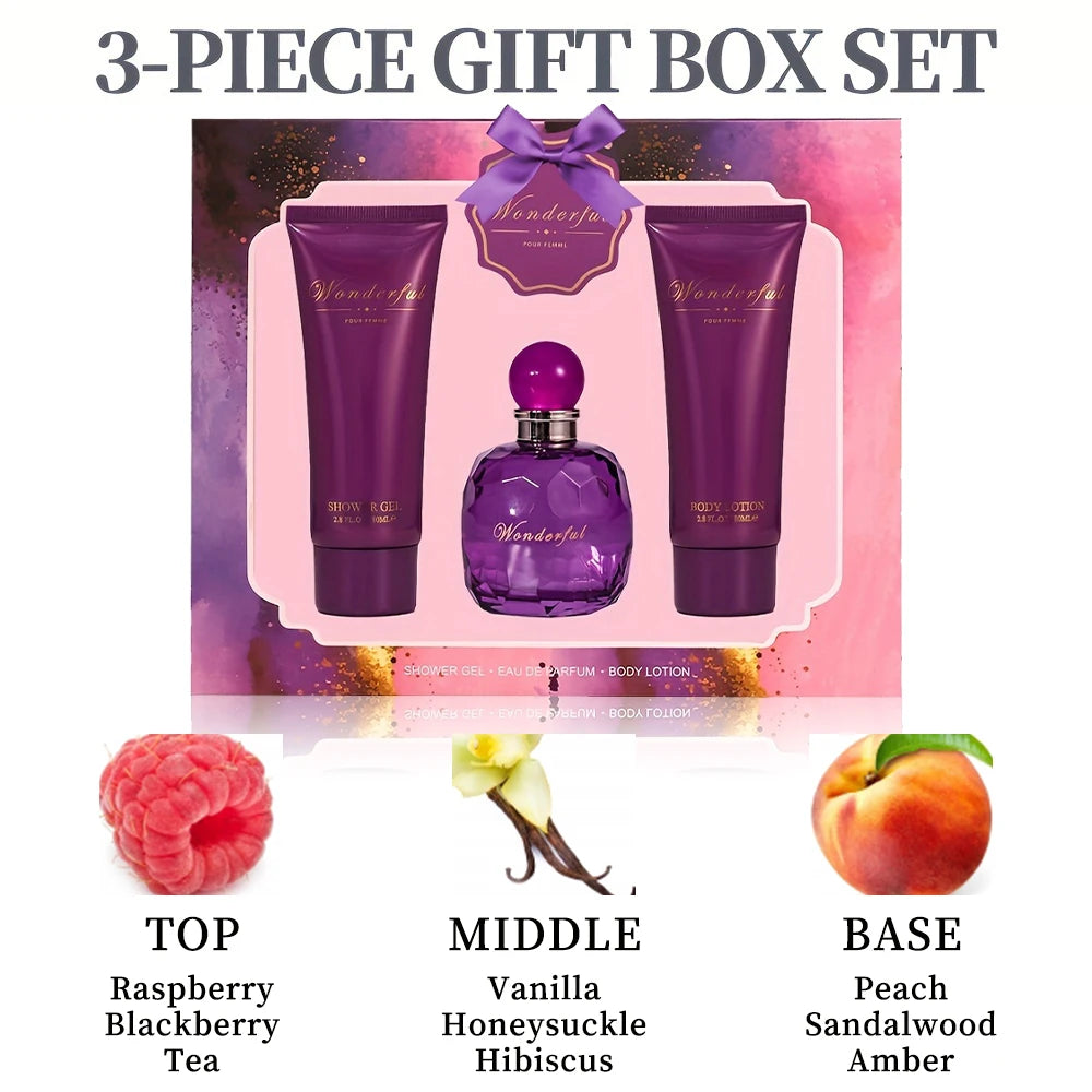 Women’s Fragrance Bath and Body Gift Set Elegant, Hydrating and Long-Lasting