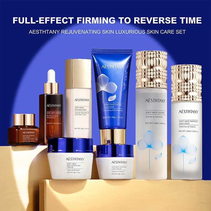 Luxury 8-Piece Skincare Gift Set for Women – Brightening & Revitalizing