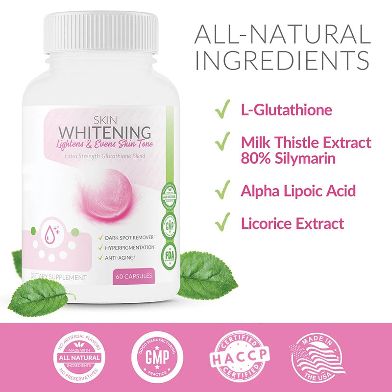 Glutathione 90,000mg Capsules – Skin Brightening & Anti-Aging, 120ct
