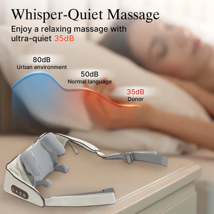 Cordless Neck & Shoulder Massager with Heat – Deep Tissue Pain Relief