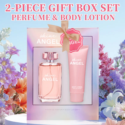 Shine Angel Perfume and Lotion Gift Set Fragrant, Moisturizing and Elegant