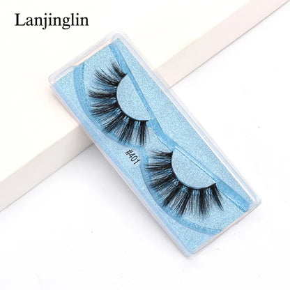 Reusable 3D Mink Eyelash Set (20 Pairs) Bold, Fluffy, and Long-Lasting Volume