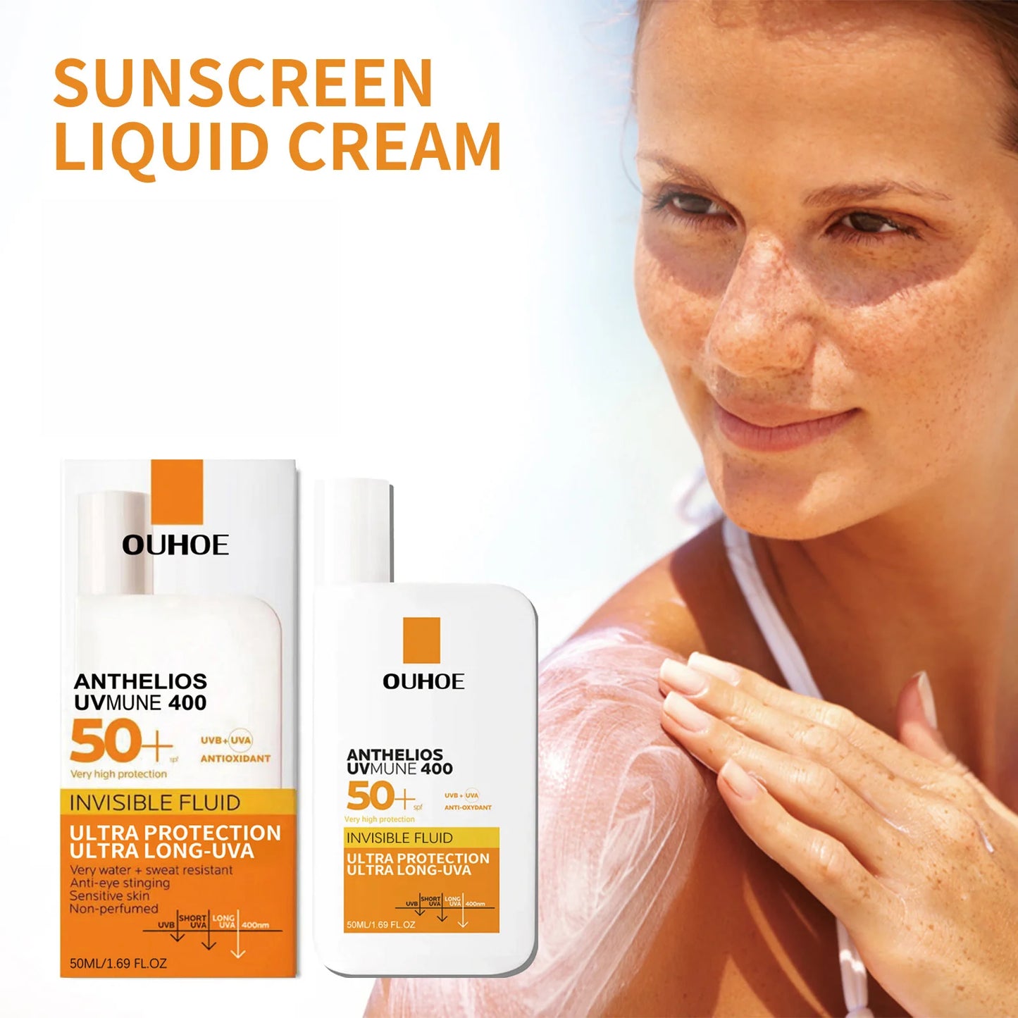 SPF 50+ Sunscreen – Invisible, Waterproof & Hydrating (50ml)