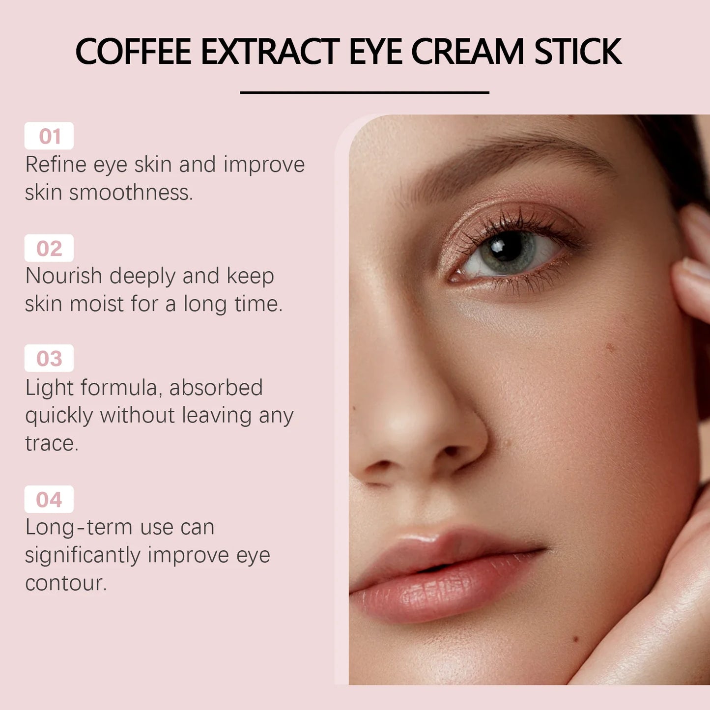 Energizing Eye Balm with Coffee Extract Reduces Puffiness and the Dark Circles
