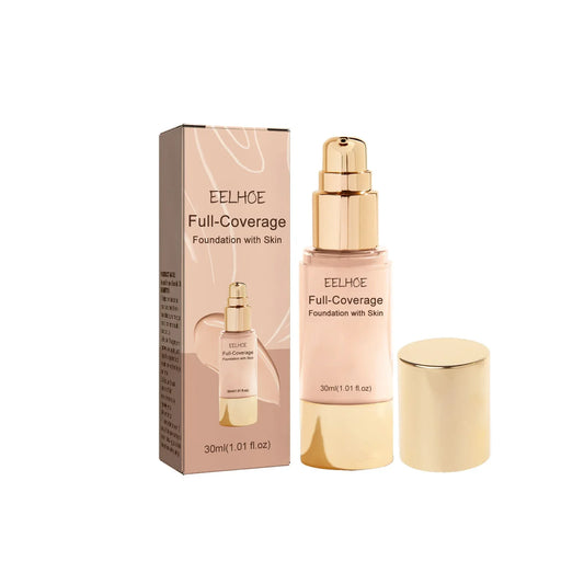 Oil-Control Liquid Concealer Foundation 30ml High Coverage & Hydrating