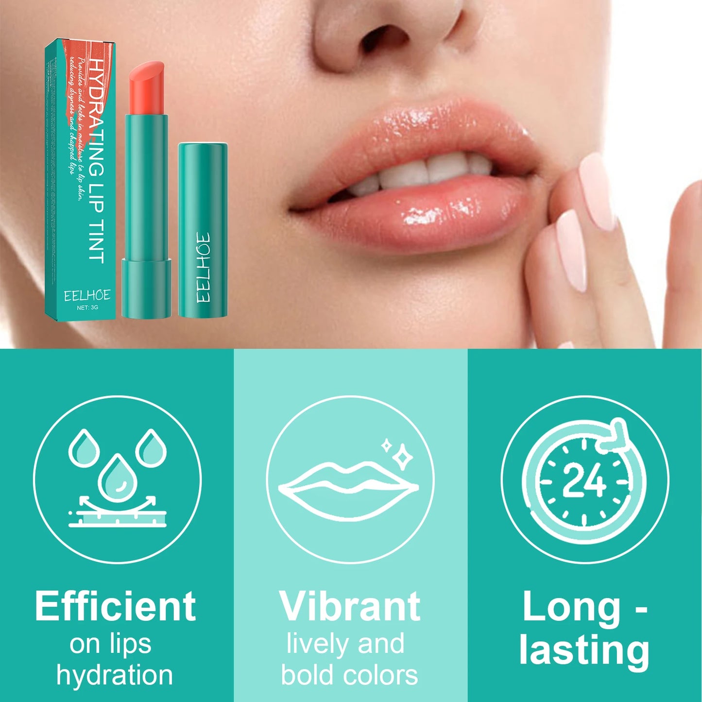 EELHOE Warm Siena Hydrating Lip Gloss Nourishing, Shiny, and Smooth Finish