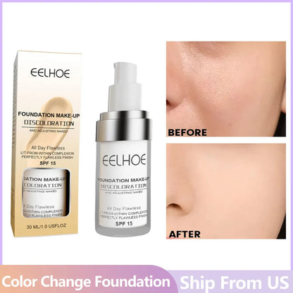 EELHOE Coverage Matte Foundation Waterproof & Long-Lasting 30ml