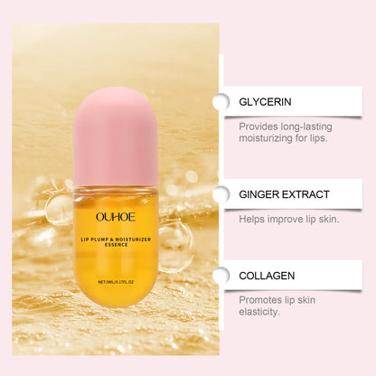 OUHOE Lip Plump & Moisturizer Volume, Repairing and Glossy Finish Essence