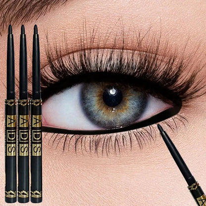 Three ADS Water proof Black Eyeliner Pencils