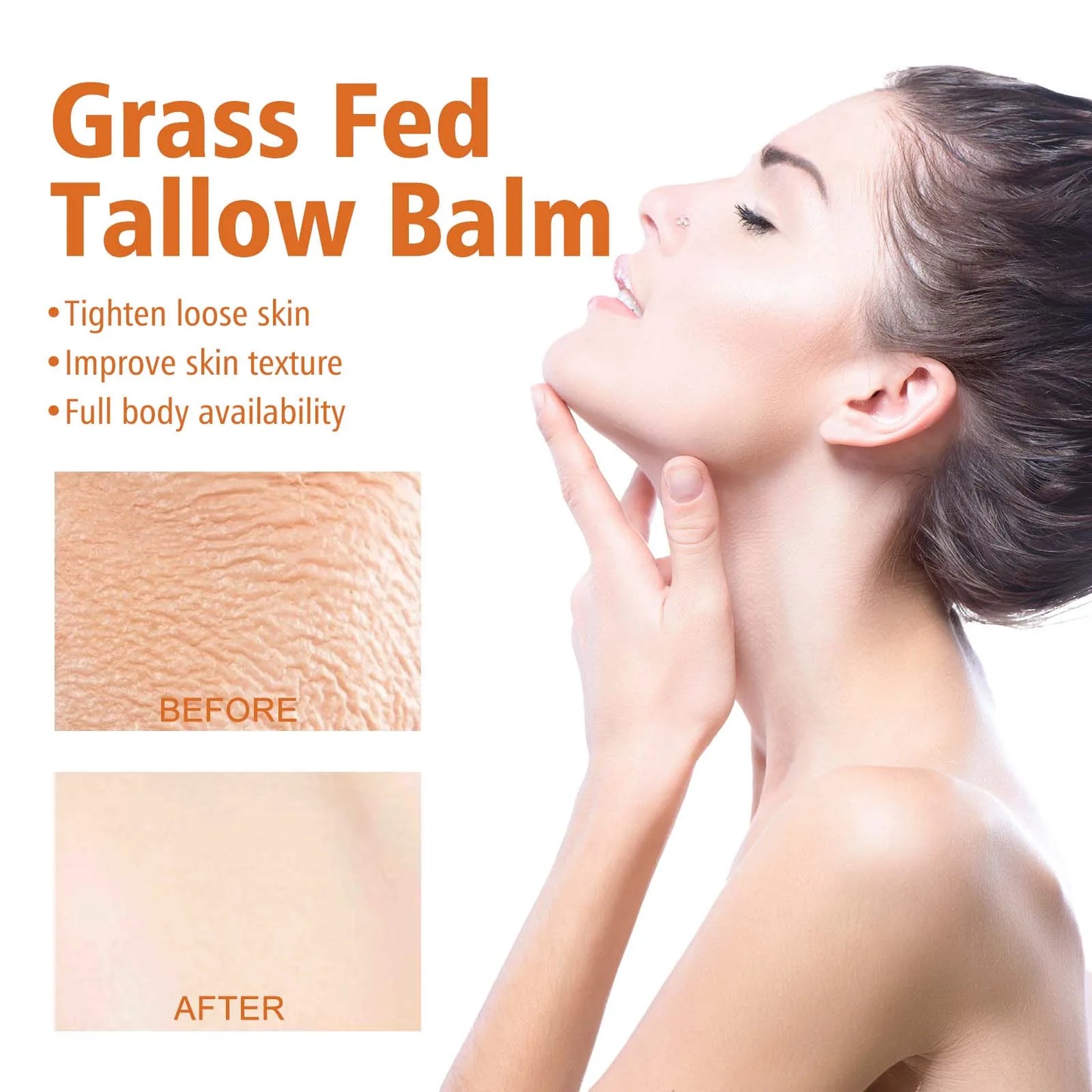 EELHOE Raw Tallow Balm Nourishing, Moisturizing and the Soothing, 100g