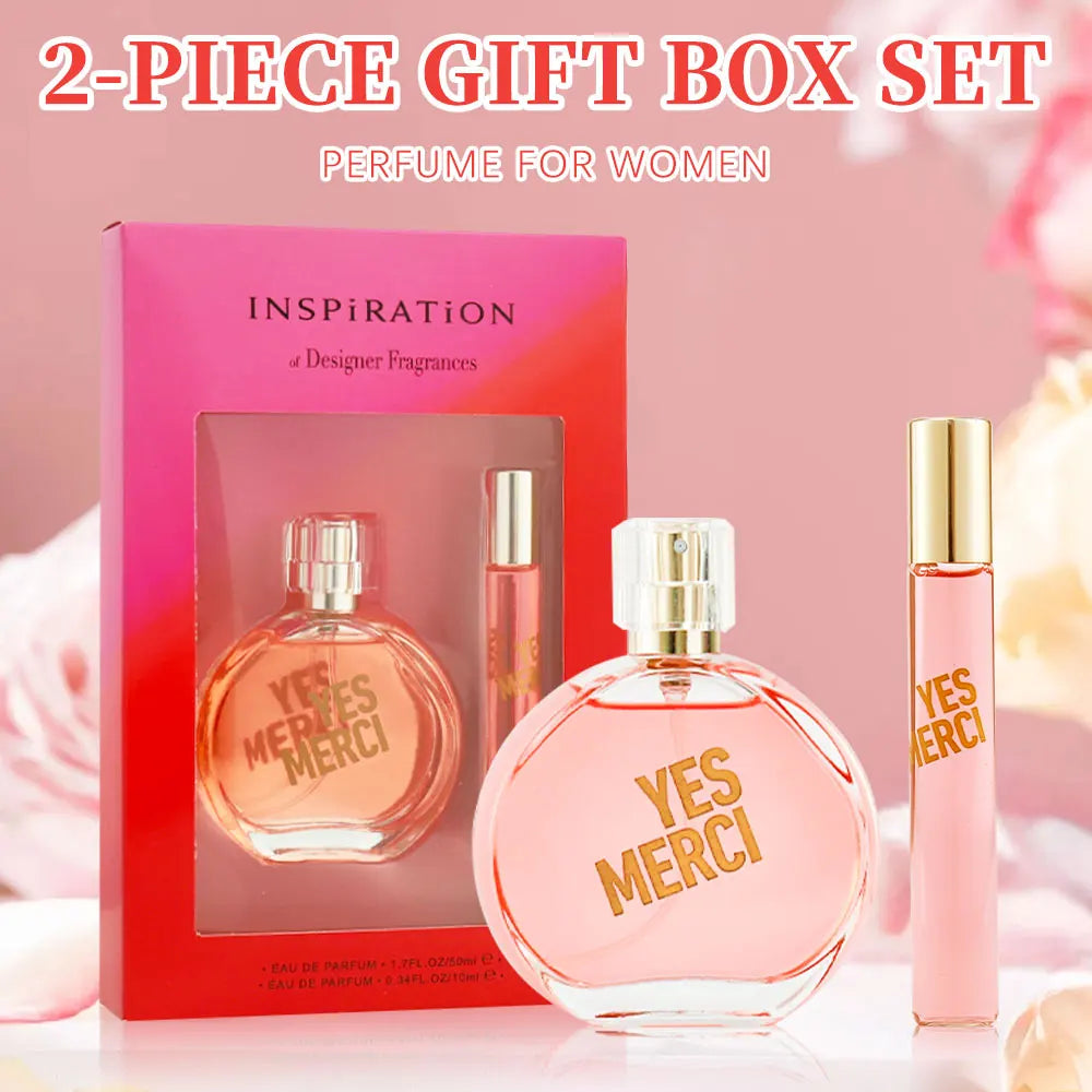 YES MERCI Eau de Parfum Gift Set Elegant, Long-Lasting and Travel-Friendly