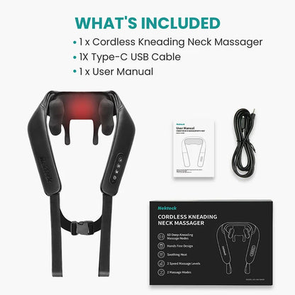 Nekteck Wireless Neck and Back and Shoulder Massager Cervical Relief