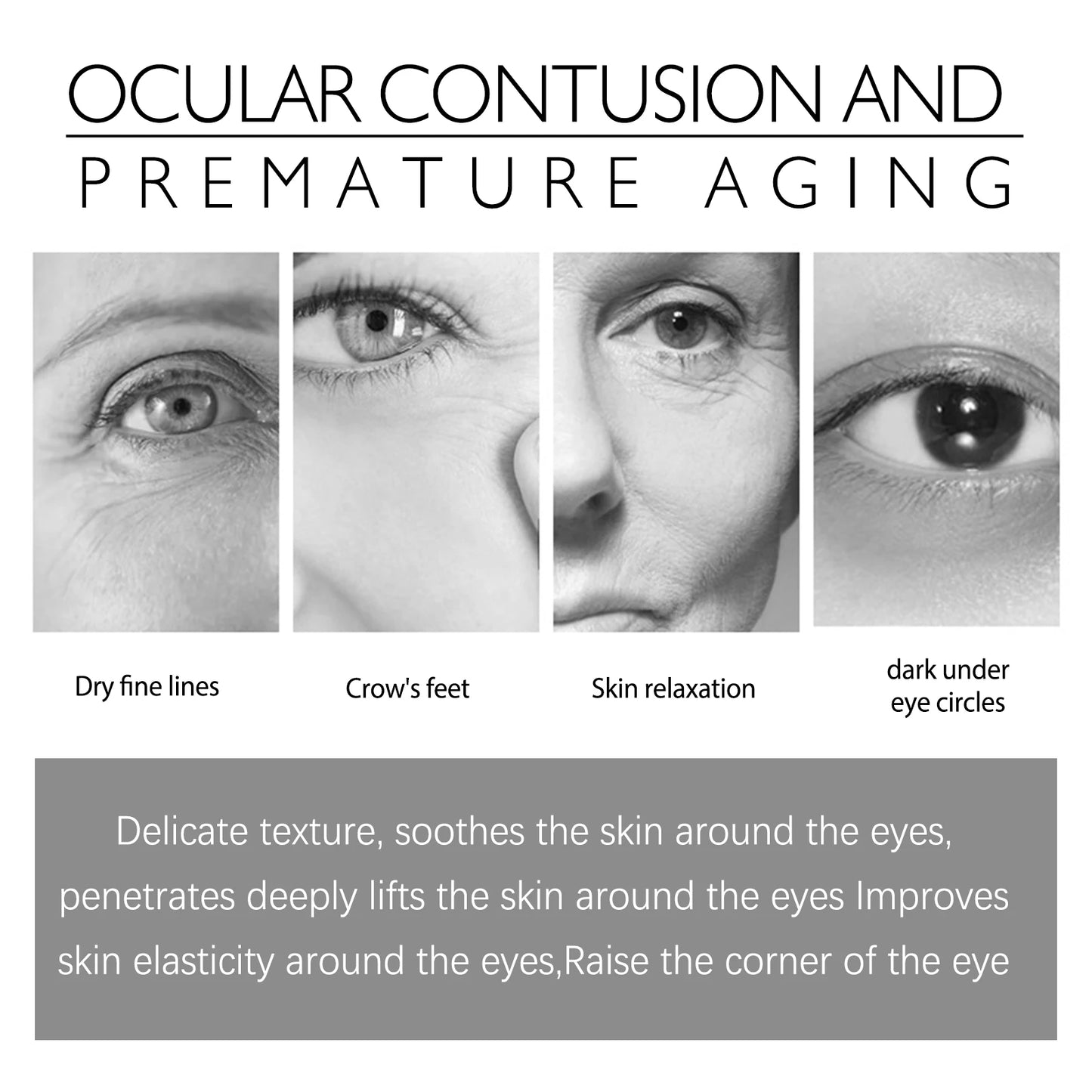 Reduces Fine Lines & Wrinkles Targets early signs aging for the youthful eyes