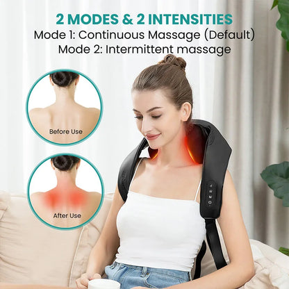 Nekteck Wireless Neck and Back and Shoulder Massager Cervical Relief