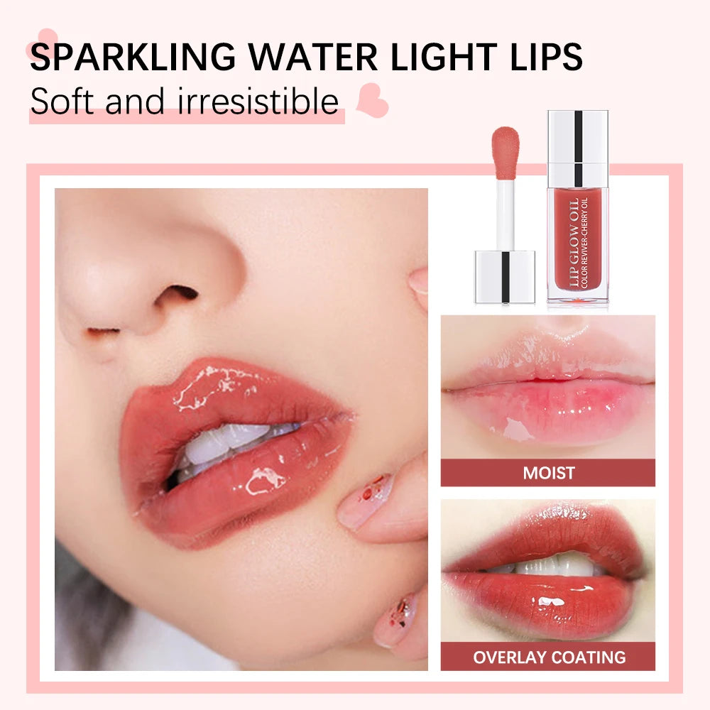 Moisturizing and Hydrate Lip Glow Oil Nourishing, Non-Sticky, Glossy Shine Formula