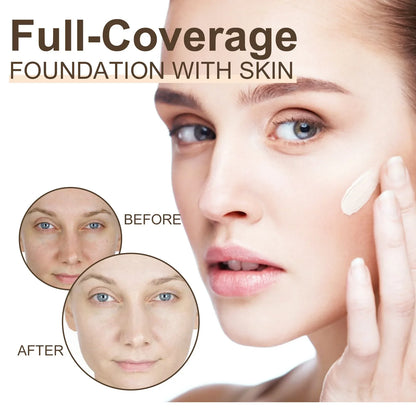 Oil-Control Liquid Concealer Foundation 30ml High Coverage & Hydrating