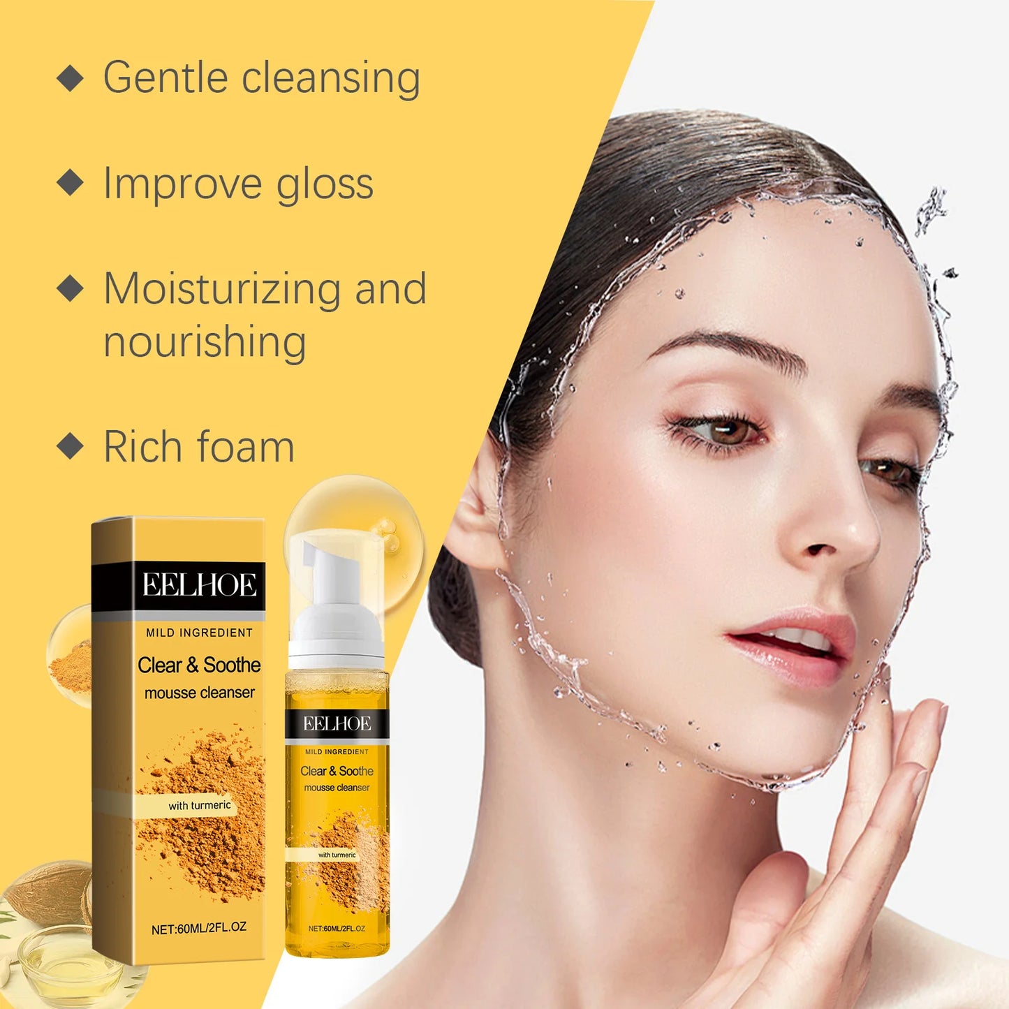 EELHOE Clear and Soothe Cleanser Gentle, Hydrating and Soothing, 60ml