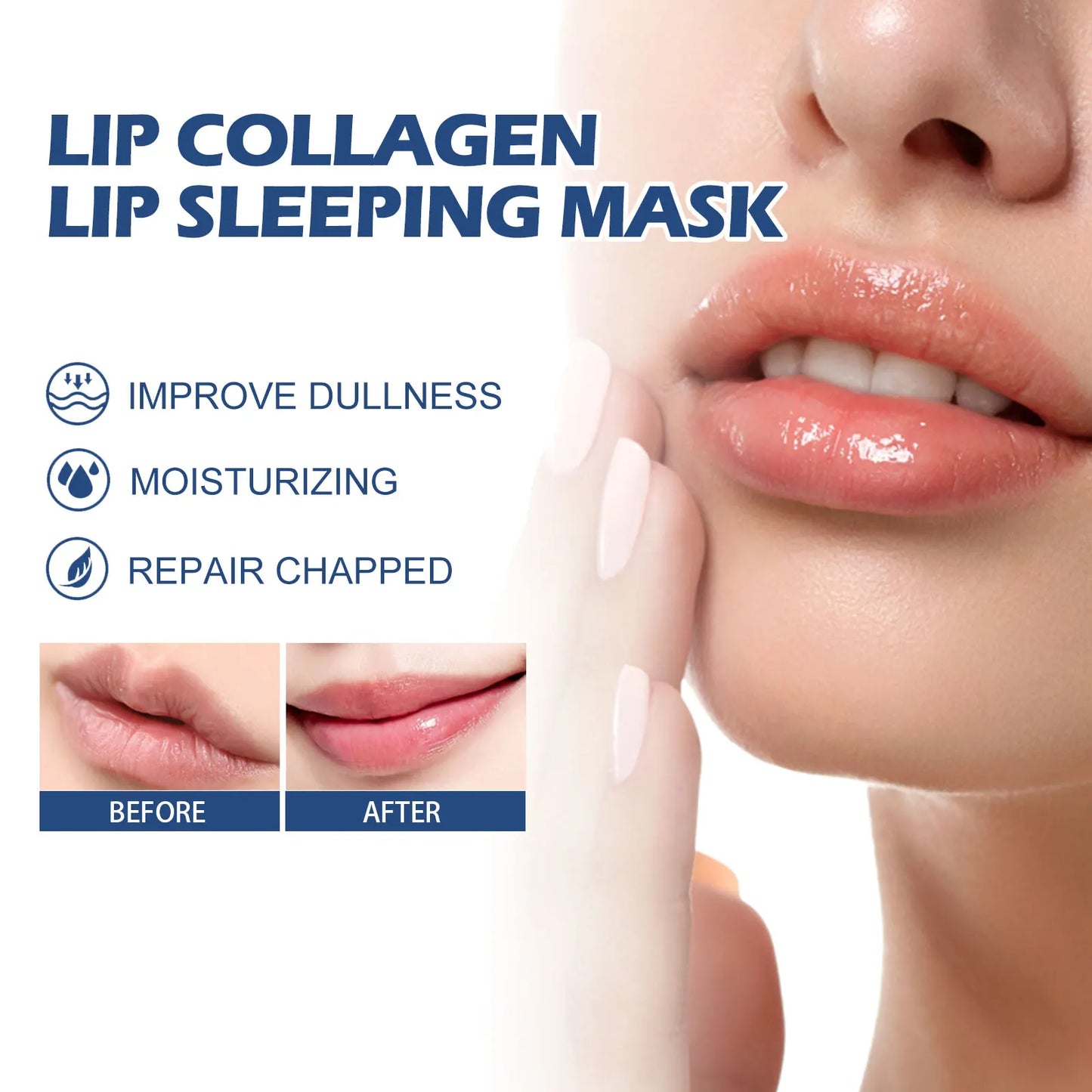 EELHOE Lip Collagen Sleeping Mask Overnight Hydration and Repair