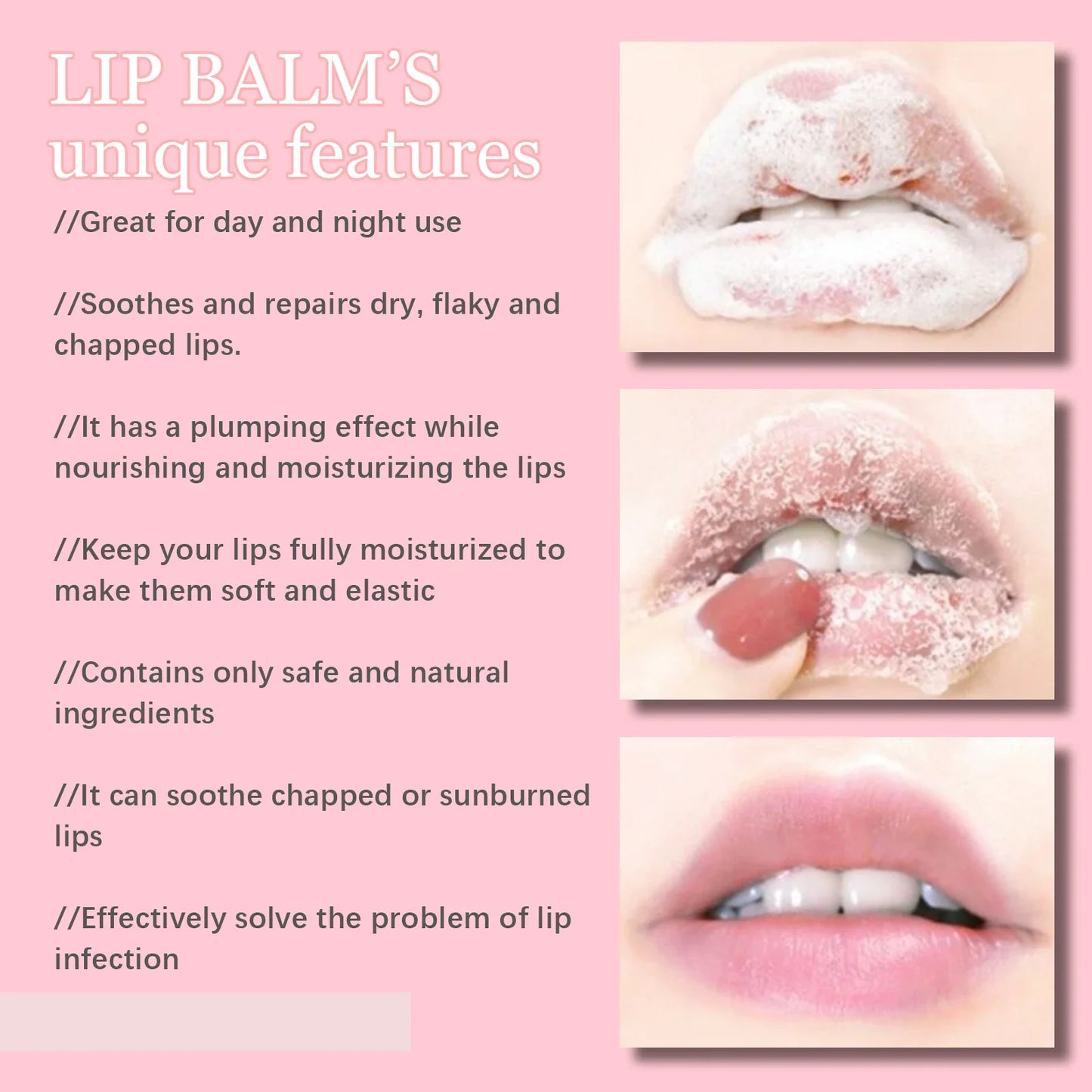 EELHOE Foaming Herbal Lip Balm Hydrating, Nourishing, Lightweight Formula